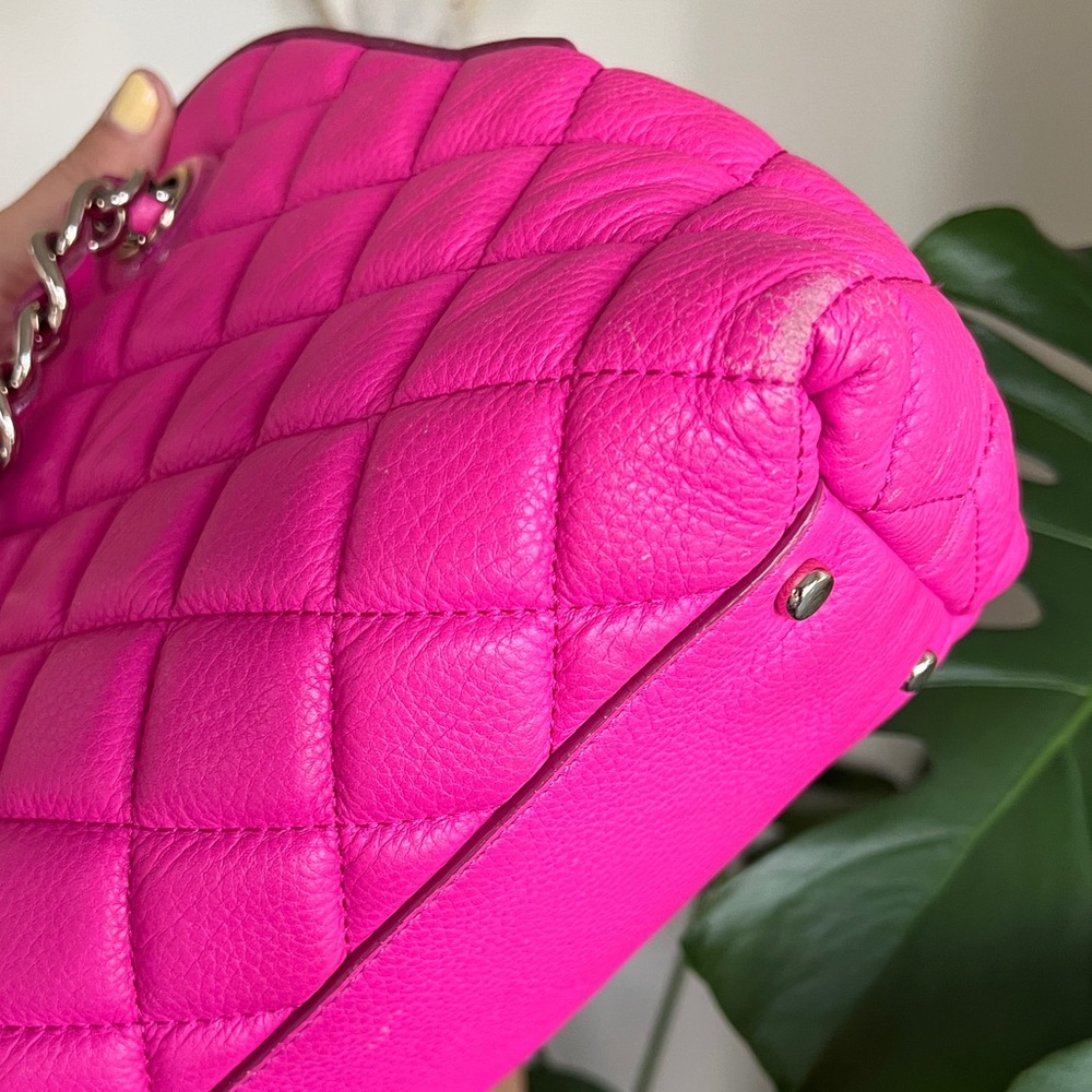 Kate Spade Bright Pink Quilted Women's Purse - Picture 10 of 15